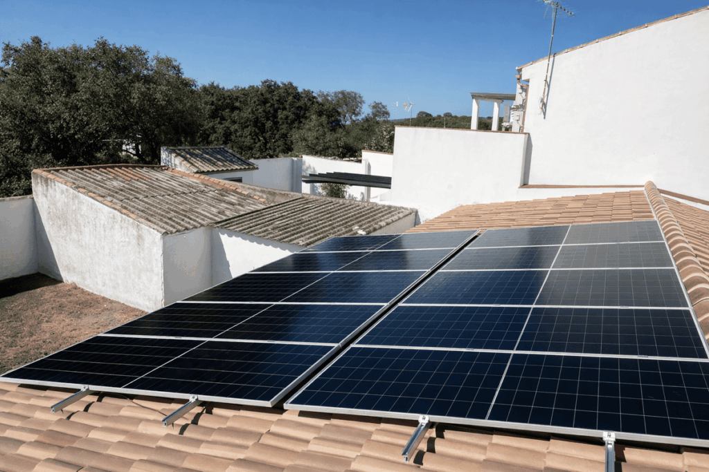 instalación fotovoltaica en un tejado montada por instaladores de placas solares Sevilla
